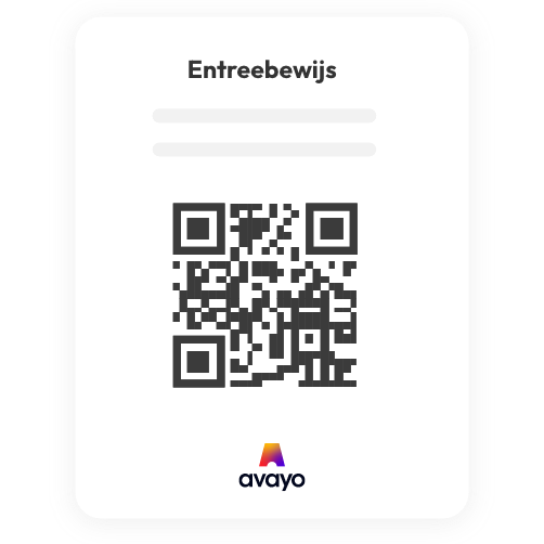 QR code entreebewijs