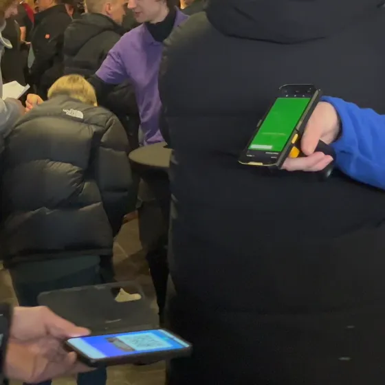 Dutch Open Darts ticket scanner
