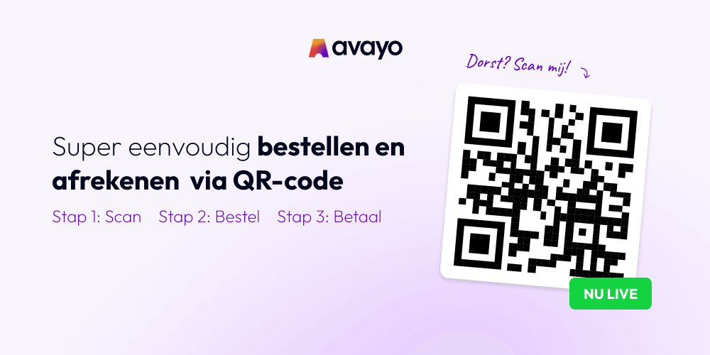 QR-code bestellen met Avayo