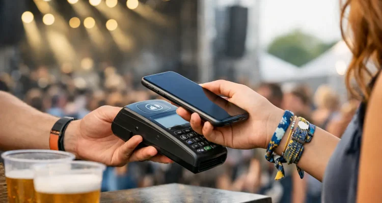 Contactloos betalen festival: zo werkt het
