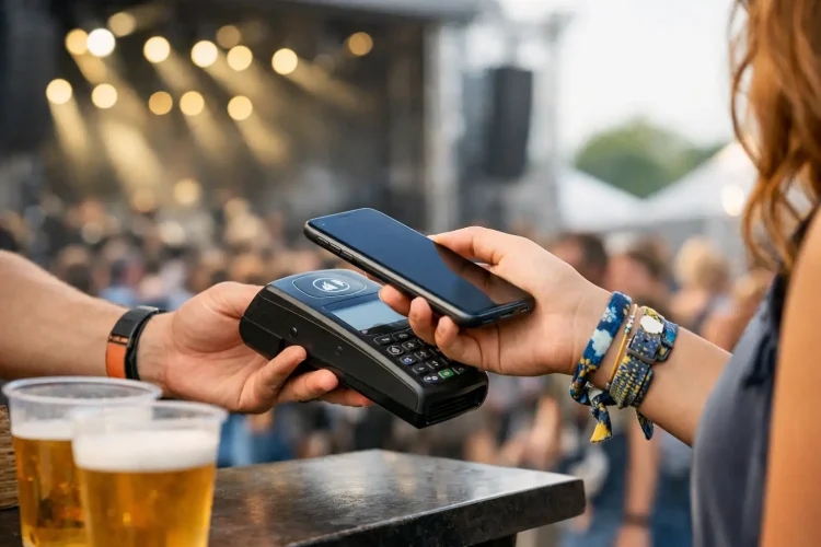 Contactloos betalen festival: zo werkt het