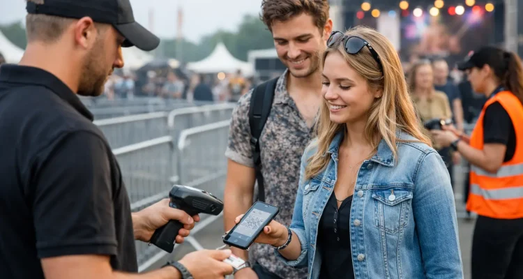 Toegangscontrole organiseren voor festival